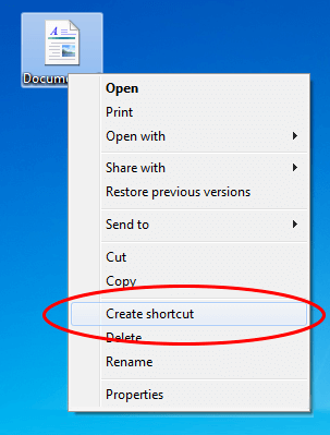 Create Windows Shortcut