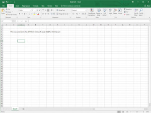 Näyttökuva .dif-tiedostosta Microsoft Excel 2016: ssa