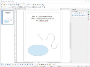 Näyttökuva .odg-tiedostosta Apache OpenOffice Draw 4.1.3: ssa