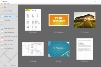 Näyttökuva LibreOffice 6.2: sta