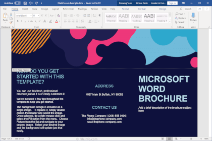 Näyttökuva Microsoft Word 2019: stä